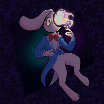 Omg it’s a bunny in space (OC belongs to HdezPastrana)